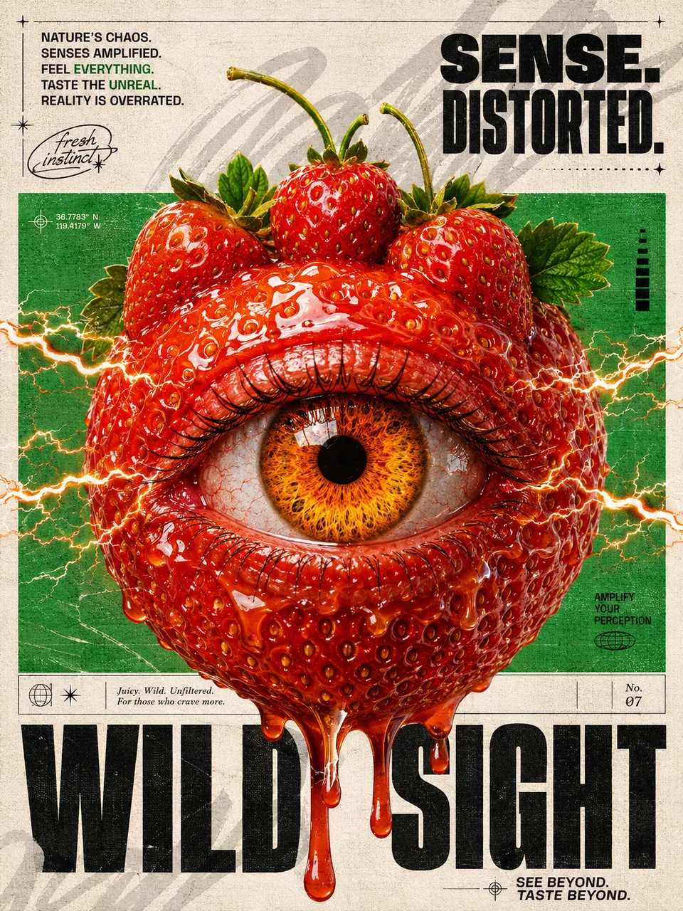 WILD SIGHT, a poster the author made with ChatGPT